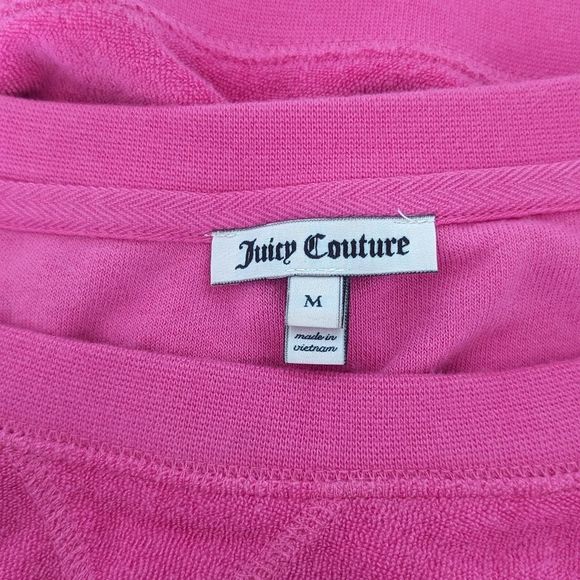 Hot Pink Y2K velour Juicy sweater M - Picture 4 of 9